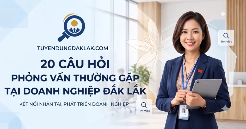 20 câu hỏi phỏng vấn thường gặp tại doanh nghiệp Đắk Lắk
